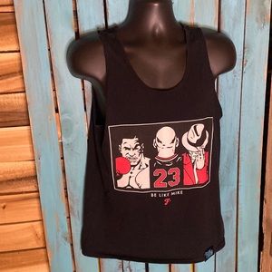 Filthy Dripped Be Like Mike black tank top size medium Tyson Jordan Jackson